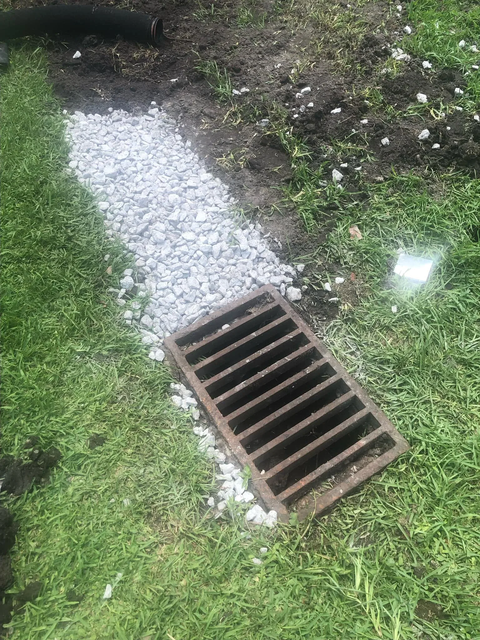 Cast Iron Catch Basin Grate Gravel Drain Beaufort NC