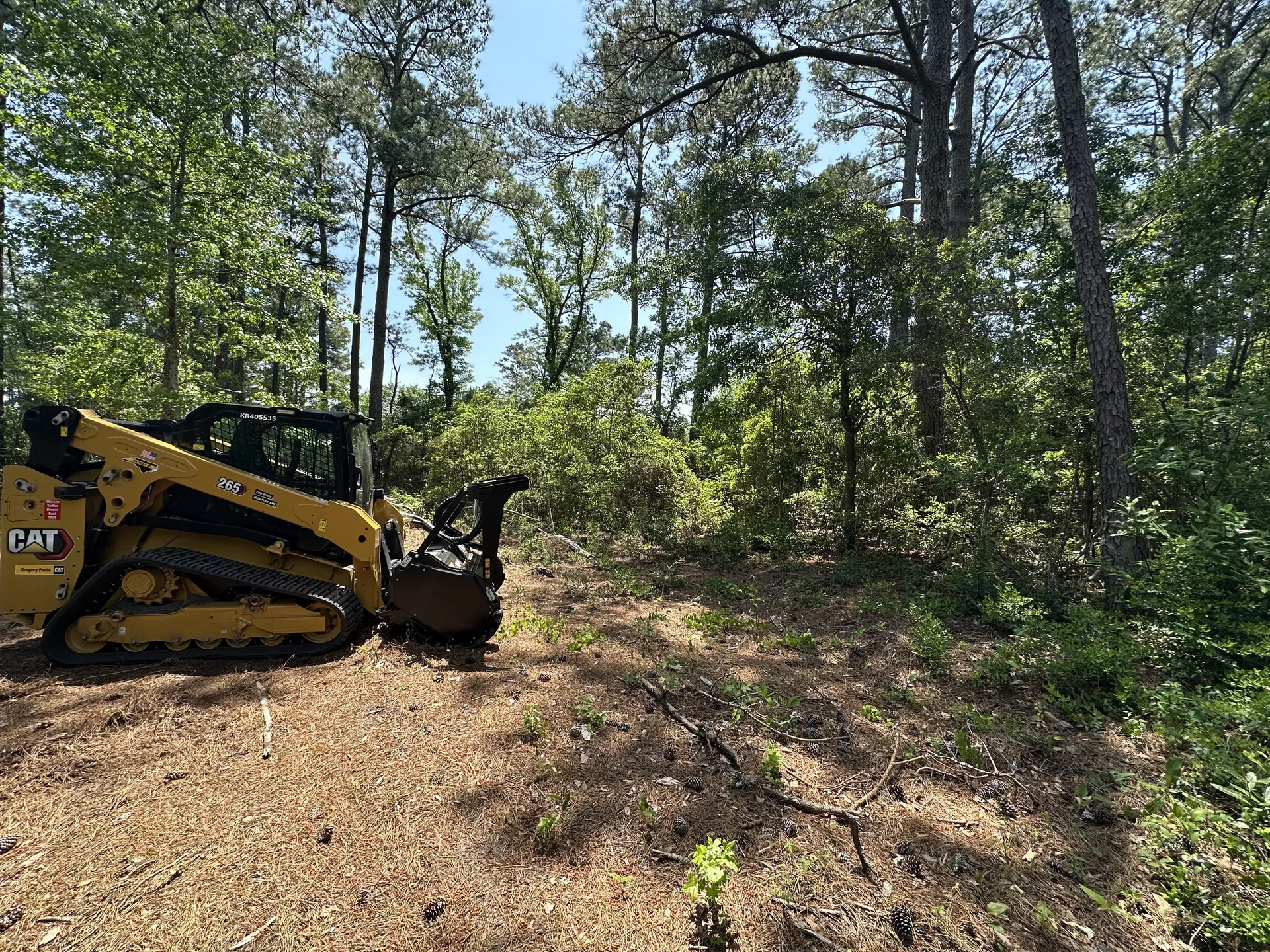 Completed excavation and grading work by County Line Grading, Beaufort NC