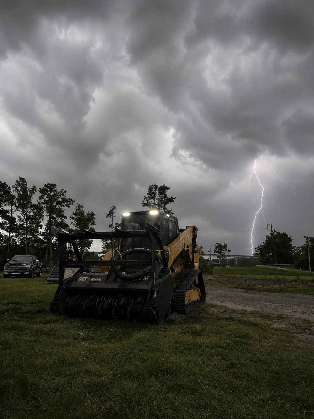 CAT Skid Steer Forestry Mulcher Lightning Beaufort NC