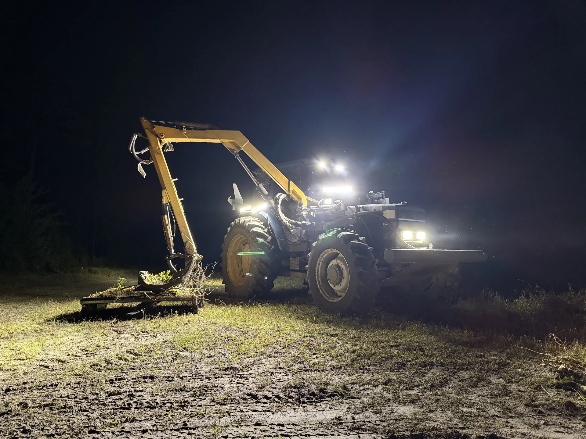 County Line Grading crew working coastal ground in Carteret County, North Carolina
